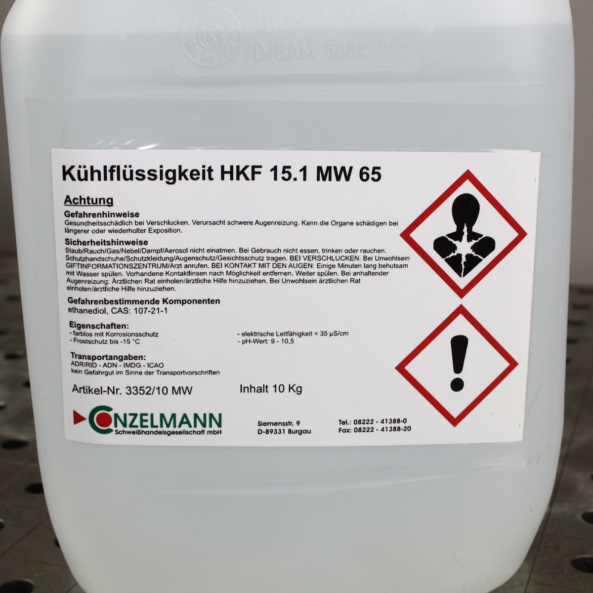 STM Kühlflüssigkeit HKF 15.1 - MW 65 - STM Schweißtechnik Magdeburg GmbH